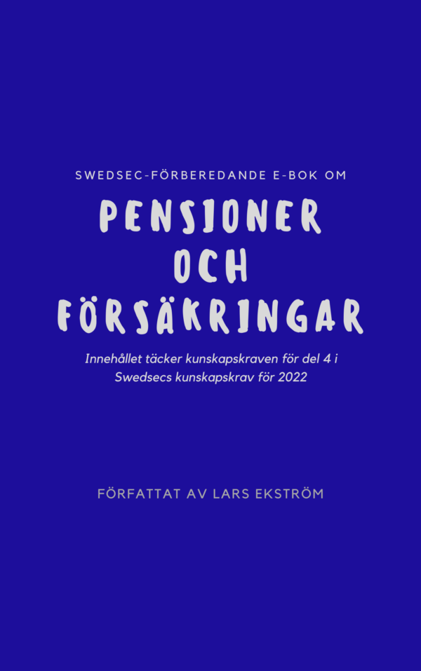 Omslag för E-boken Pensioner och försäkringar